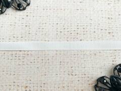 Лента репсовая, ш. 0,6 см, молочный