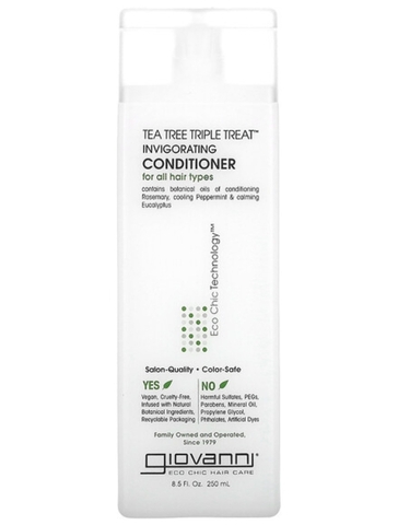 Giovanni, Tea Tree Triple Treat, укрепляющий кондиционер, для всех типов волос, 250 мл (8,5 жидк. унции)