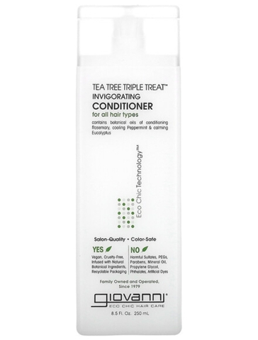 Giovanni, Tea Tree Triple Treat, укрепляющий кондиционер, для всех типов волос, 250 мл (8,5 жидк. унции)