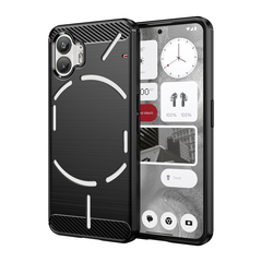 Мягкий защитный чехол в стиле карбон на Nothing Phone (2), серия Carbon от Caseport