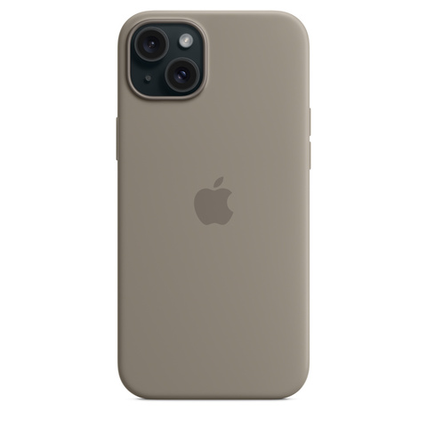 Чехол Apple iPhone 15 Plus Silicone Case MagSafe Clay силиконовый глиняного цвета
