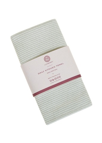 Набор кухонных полотенец 4шт 50х70 Luxberry Daily Kitchen Towel зеленый/натуральный