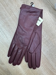 Перчатки.Женские.Кожаные.Люкс качества. Подклад: трикотаж-шерсть. 5 шт в упаковке.