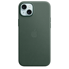 Тканевый чехол с поддержкой MagSafe Apple FineWoven Case для iPhone 15 Plus, Evergreen (Вечнозеленый)
