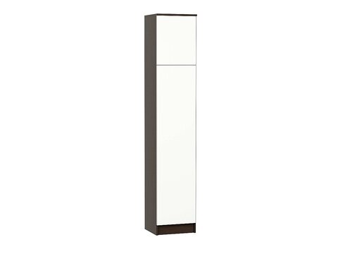 Шкаф одностворчатый бельевой Холл ШК-121 Silky White Венге