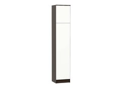 Шкаф одностворчатый бельевой Холл ШК-121 Silky White Венге