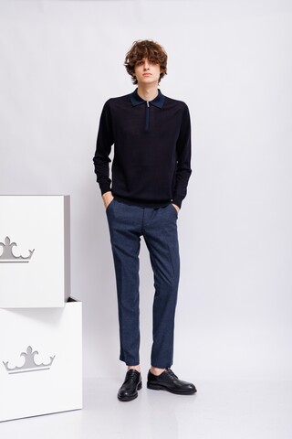 CUDGI Поло из шерсти с тенселом на молнии