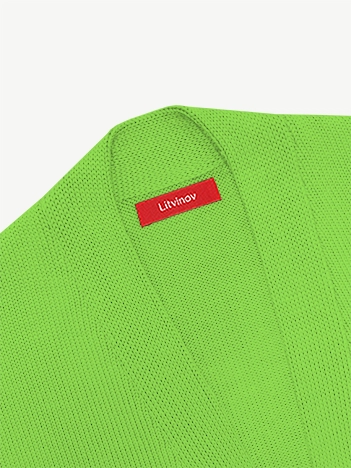 Кардиган с планкой из экохлопка