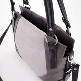 Сумка Саломея 376 мульти итальянский серо-черный