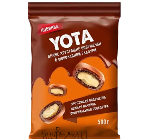 Драже Yota хруст.подушечки в молоч.шок.глазуре вес