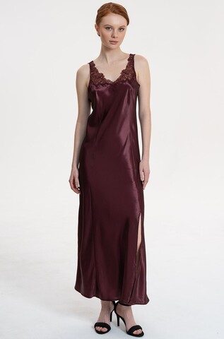 Длинная шелковая ночная сорочка Mia Amore Lilirose (70% нат. шелк)