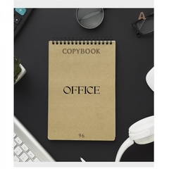 Тетрадь 96л., А5, клетка, Alingar "Office", скрепка, мелованный картон( стандарт), блок офсет, 5 дизайнов в пленке т/у