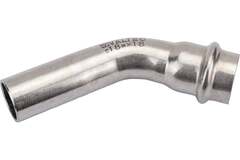 Угольник Valtec 45° вн.-нар. нерж. сталь 18а х18