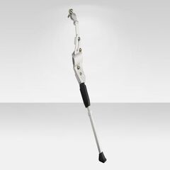 Подножка 24"-28" NH-KF96AAJ-Z NUVO задняя, креп. на 2 пера вилки, телескоп., ал., серебро/390006