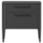 Тумба прикроватная Type oak 2 ящика ширина 50 см (черный)