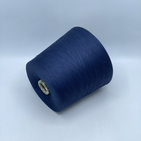 Бобинная пряжа,Cotton combed, 2540м. 100%Хлопок, Темно-синий(846), 39049
