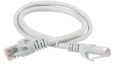 ITK Коммутационный шнур (патч-корд), кат.5Е UTP, LSZH, 1,5м, серый