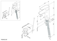 Смеситель для раковины AM.PM Gem - F90A82100