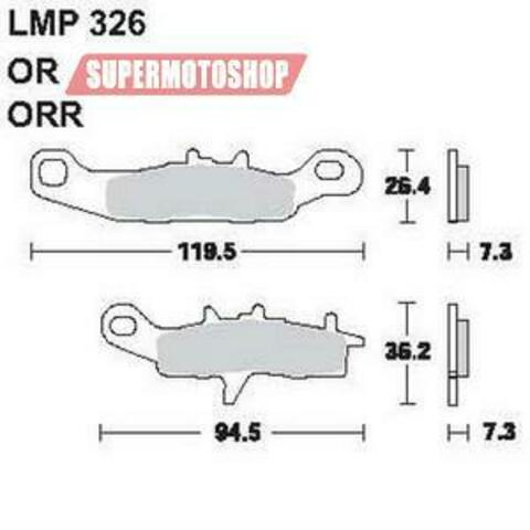 Тормозные колодки премиум класса AP RACING (BREMBO) AP-LMP326 OR
