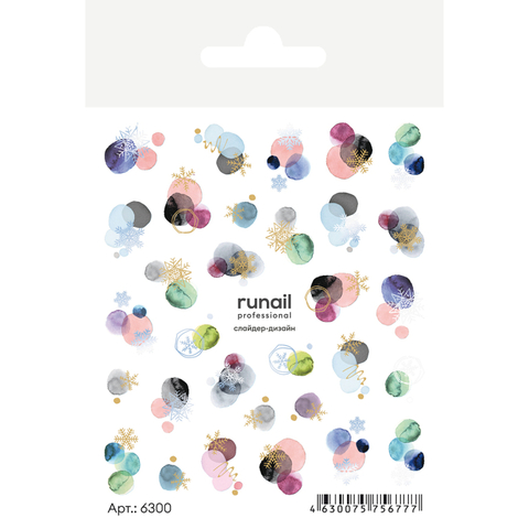 RuNail 3D Слайдер-дизайн №6300 Акция!