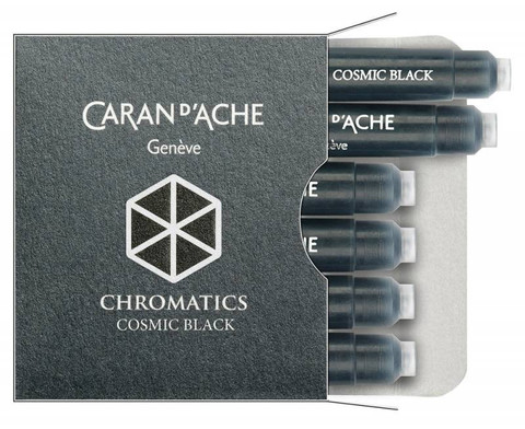 Картриджи - Carandache, черные 6 шт.