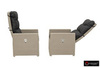Комплект уличной мебели B:Rattan MANCHESTER OTTO SET 2, цвет серый