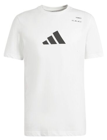 Теннисная футболка Adidas Graphic Tennis Racket T-Shirt - white