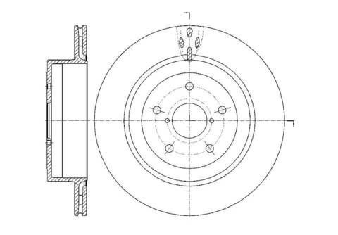 Диск тормозной вентилируемый G-brake  GR-20736