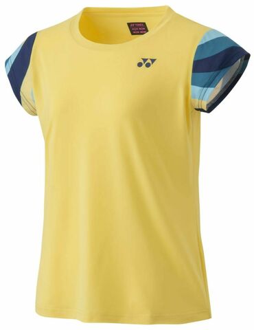 Женская теннисная футболка Yonex AO Crew Neck T-Shirt - soft yellow
