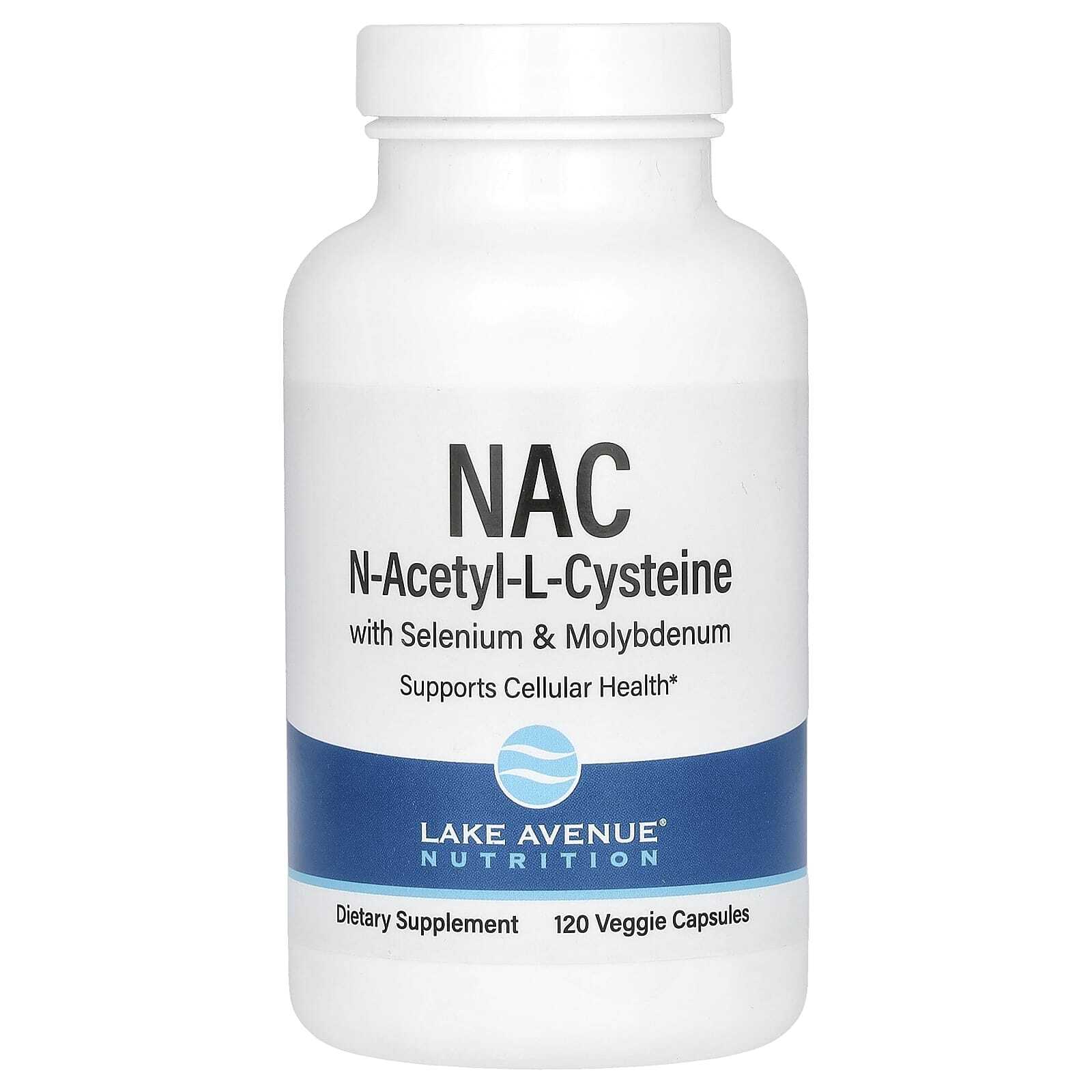 Lake Avenue Nutrition, N-ацетил-L-цистеин, 600 мг, 120 растительных ...