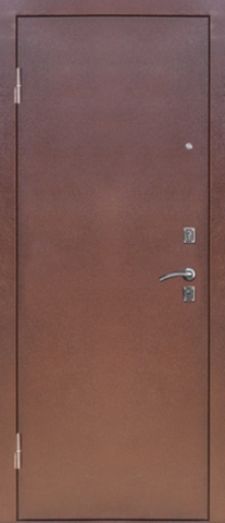 Дверь входная S-4 стальная, итальянский орех, 1 замок, фабрика Арсенал