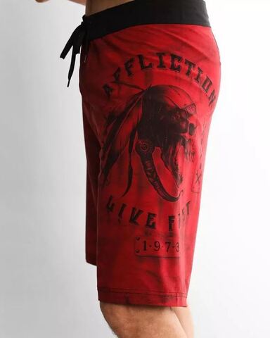 Affliction | Шорты мужские Apache Garage Boardshort 101BS175 левый бок