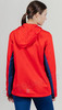 Беговая ветрозащитная куртка с капюшоном Nordski Run 2023 Tomato W женская