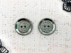 Пуговицы, d 2,1 см, хром