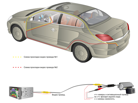 Камера заднего вида для Volkswagen Passat СС Avis AVS326CPR (#100)