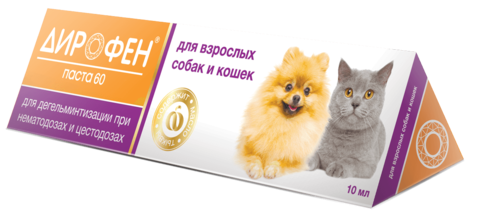 Дирофен паста 60 для кошек и собак