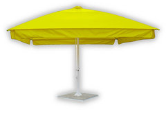 Зонт уличный с воланом Митек 4,0х4.0 м  (стальной каркас, подставка)