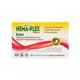 Hema-Plex железо, Hema-Plex Iron Slow-Release, NaturesPlus,  30 таблеток 1