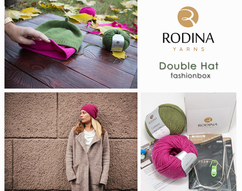 DOUBLE HAT Fashionbox by Rodina Yarns