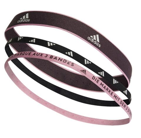 Повязка на голову Adidas Training Headbands 3PP - shamar/black/pink