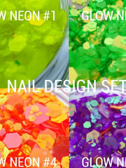 IVA nails Glow Neon 01 Блестки для ногтей