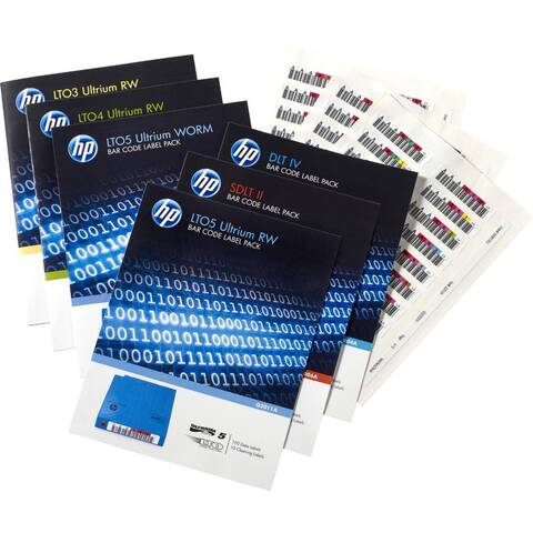 Наклейки на картриджи данных Hewlett-Packard Ultrium LTO5 3TB WORM bar code label pack (100 data + 10 cleaning)