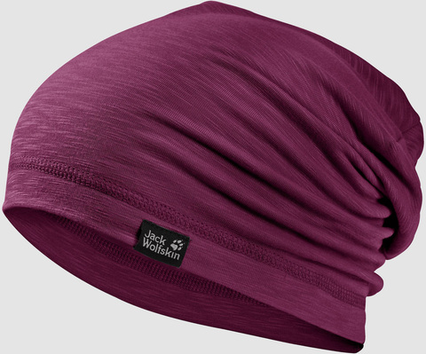 Картинка шапка-бини Jack Wolfskin Travel Beanie wild berry - 1