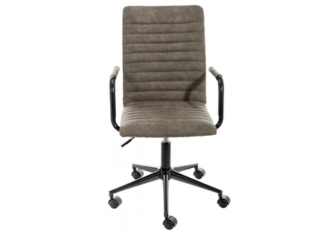 Офисное кресло для персонала и руководителя Компьютерное Midl arm серое 53*53*88 Черный /Серый