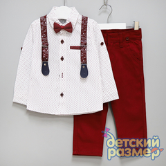 Костюм (подтяжки, бабочка)