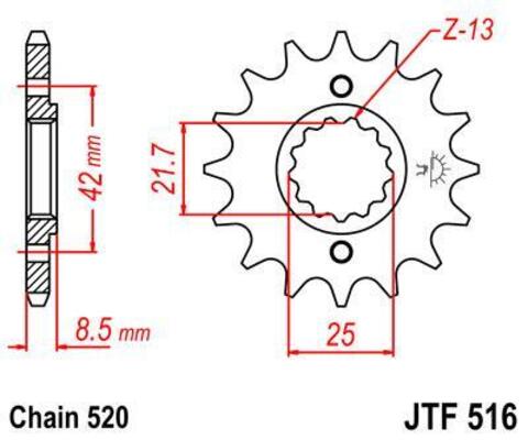 Звезда ведущая JTF516 16