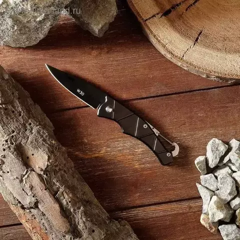 Нож складной черный карабин 2989518
