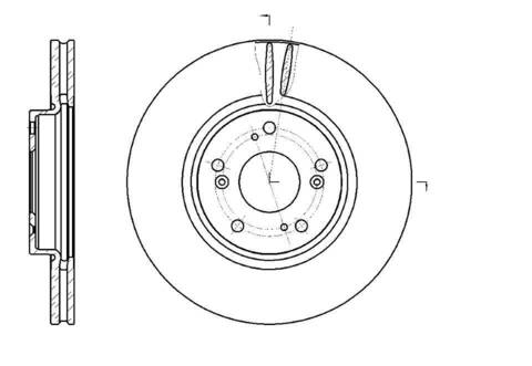 Диск тормозной вентилируемый G-brake  GR-20830