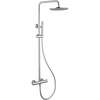 Душевая стойка ABBER Wasser Kreis AF8160 с термостатом без излива, хром
