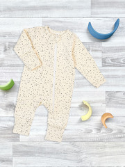 Комбинезон Mjölk Sleep and Play Шоколадная крошка, на манжетах